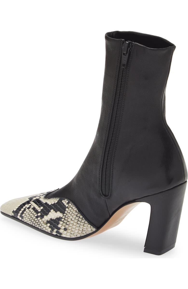 Khaite Dallas Square Toe Sock Bootie, Alternate, color,