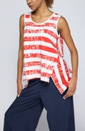 LUUKAA Ondine Striped High-Low Top