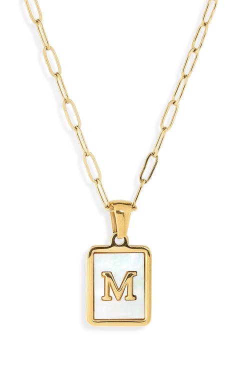 Ocean Drive Initial Pendant Necklace