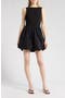 Mixed Media Bubble Hem Tank Dress