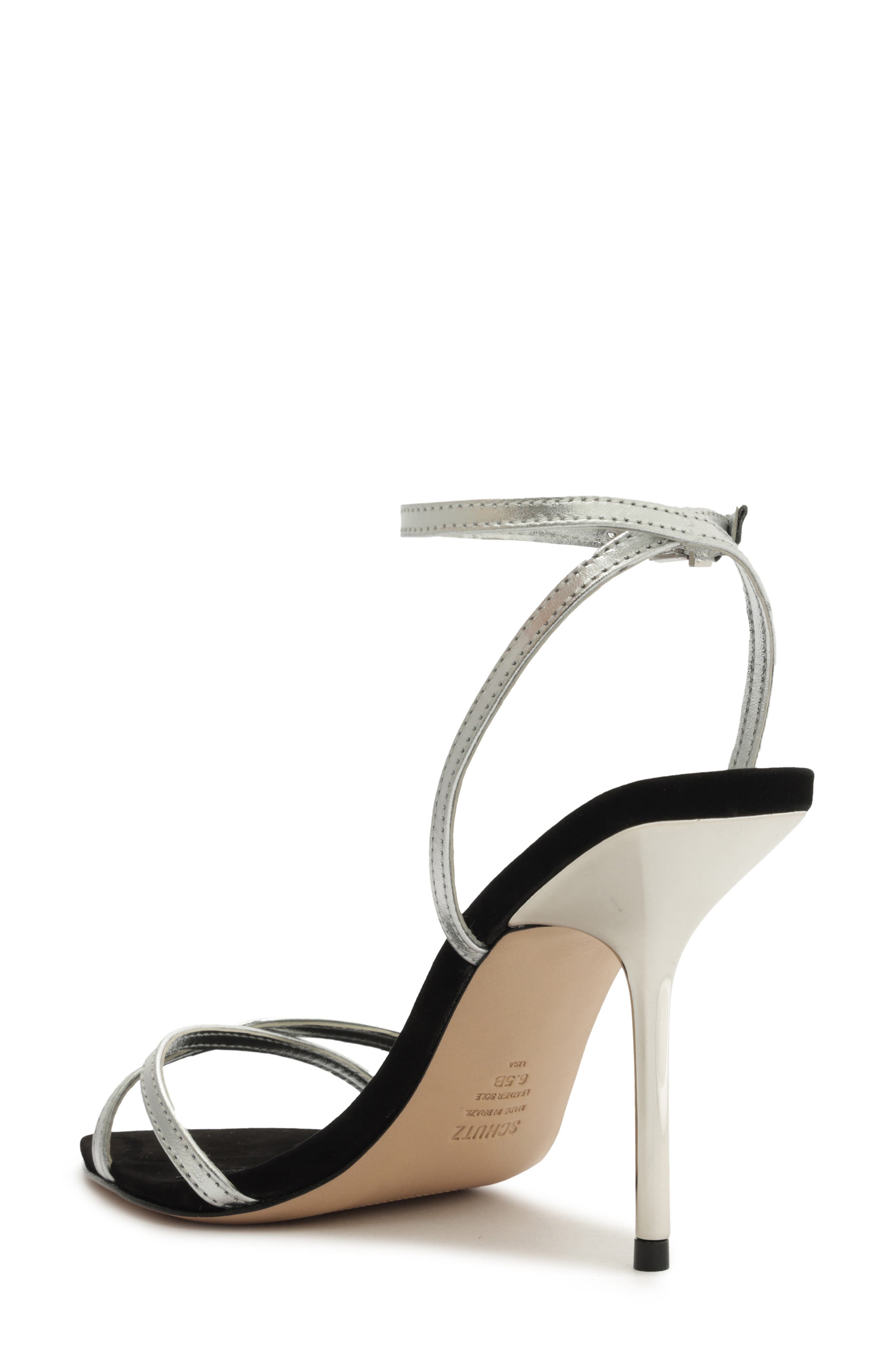 Claudia Ankle Strap Sandal, Alternate, color, PRATA
