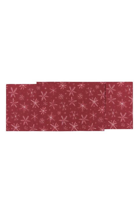 Clean Coast Snowflakes Table Runner