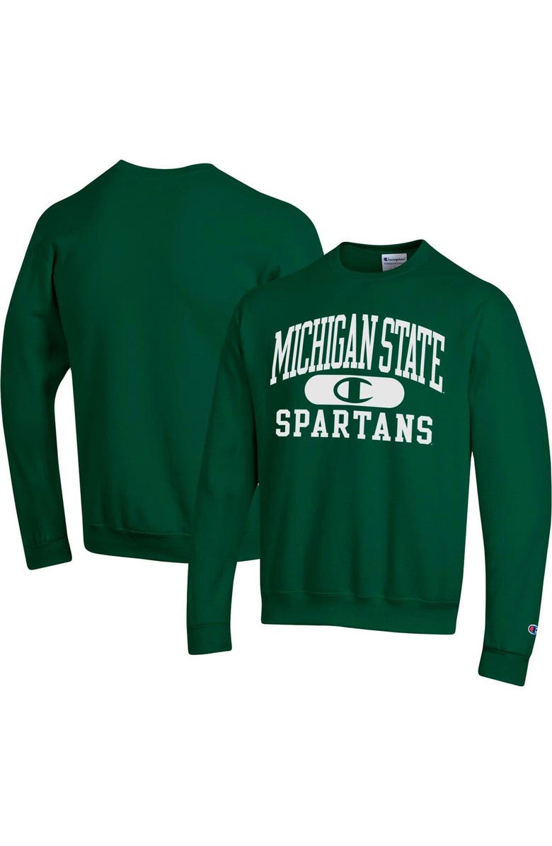 Champion Men's Champion Green Michigan State Spartans Arch Pill Sweatshirt, Main, color, Green