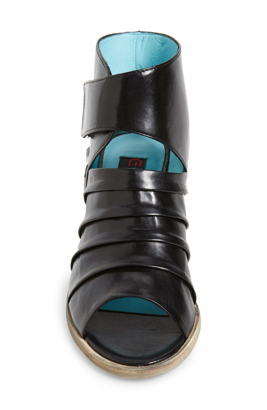 'Fidele' Peep Toe Sandal, Alternate, color, BLACK NERO LEATHER