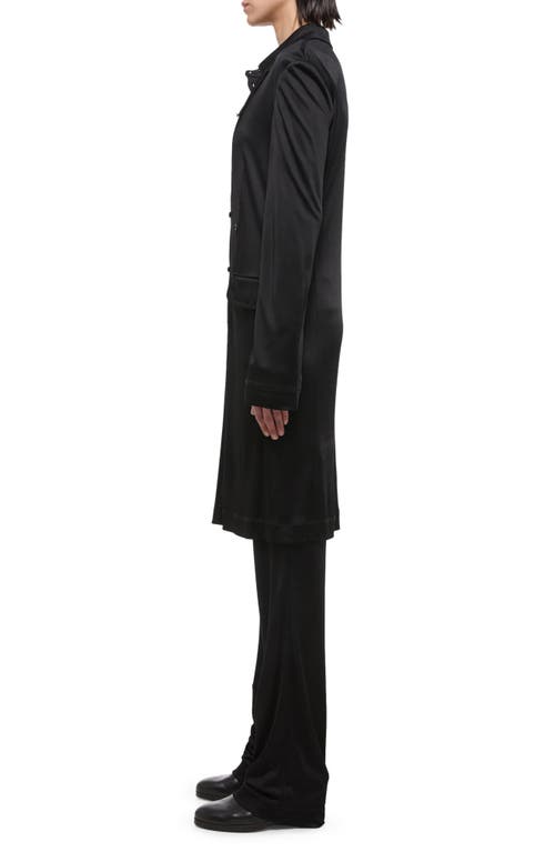 Helmut Lang Long Fluid Jacket In Black