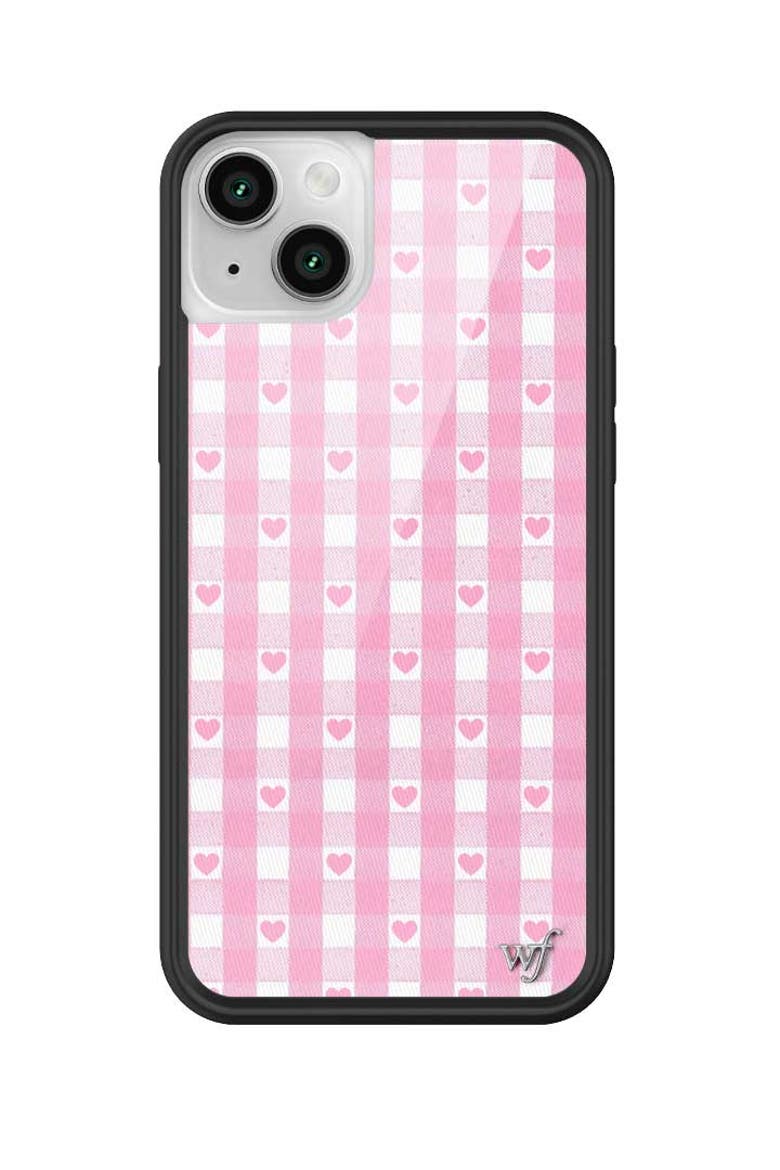 Gingham Hearts | Pink iPhone Case, Alternate, color, Pink