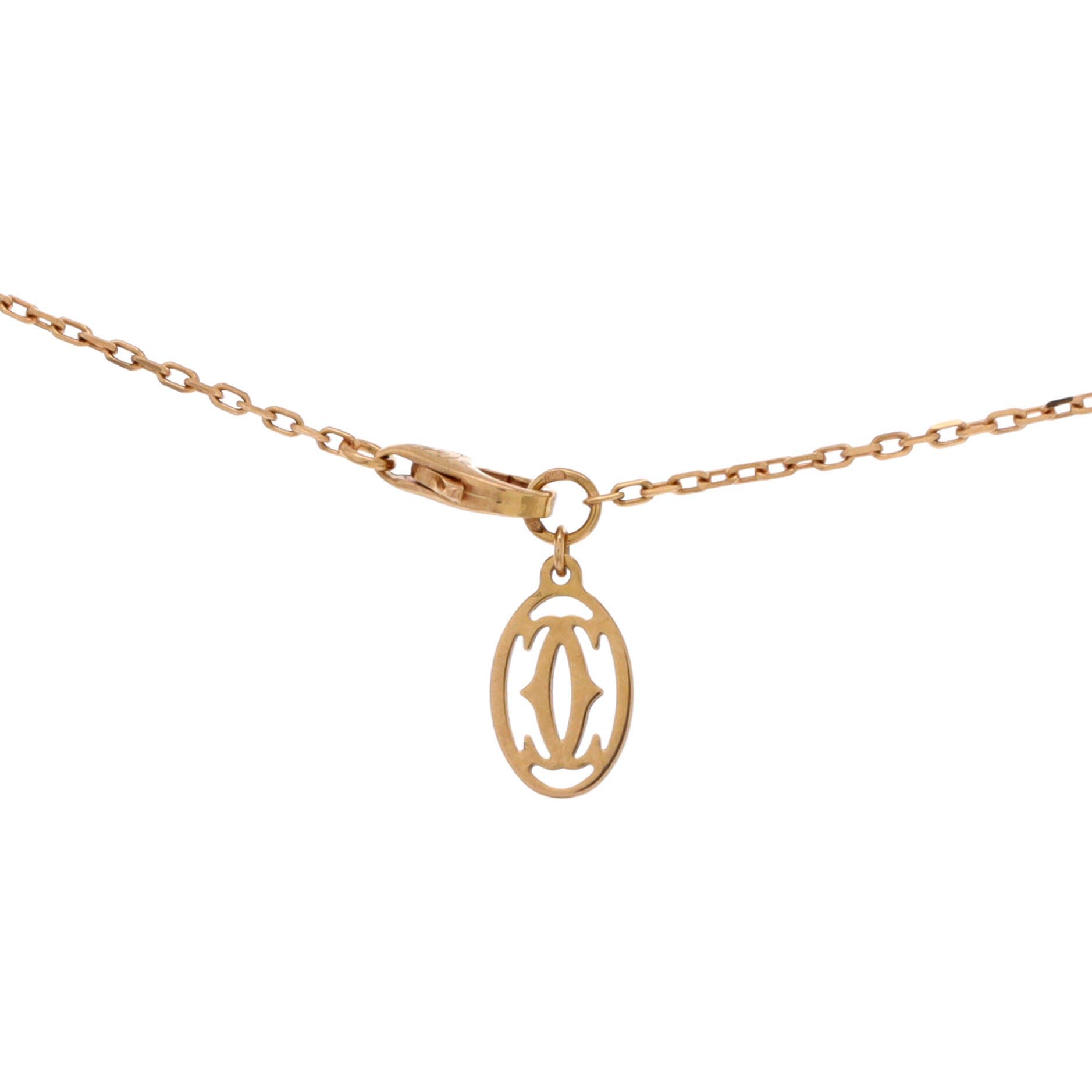 C de Cartier Necklace 18K Rose Gold and Pearl, Alternate, color, Metallic Gold
