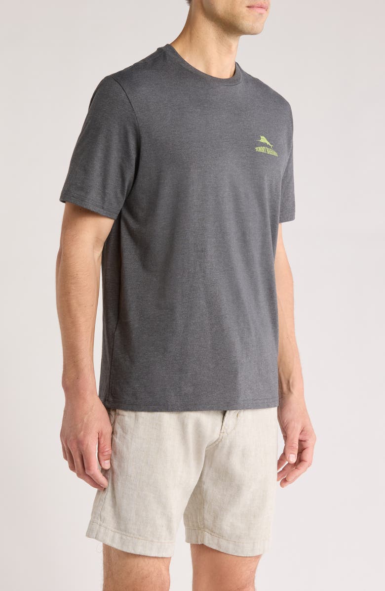Tommy Bahama Large Bills Only Graphic T-Shirt, Alternate, color, Coal Heather