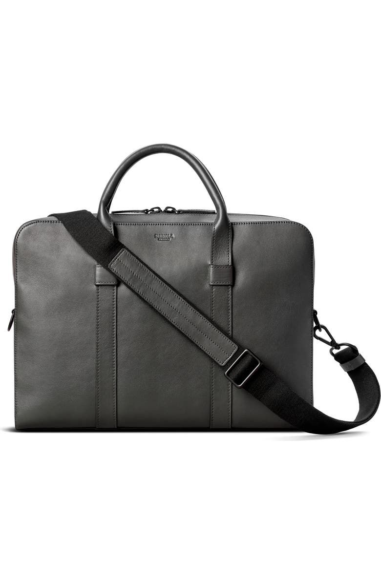 Shinola Guardian Leather Briefcase, Main, color,