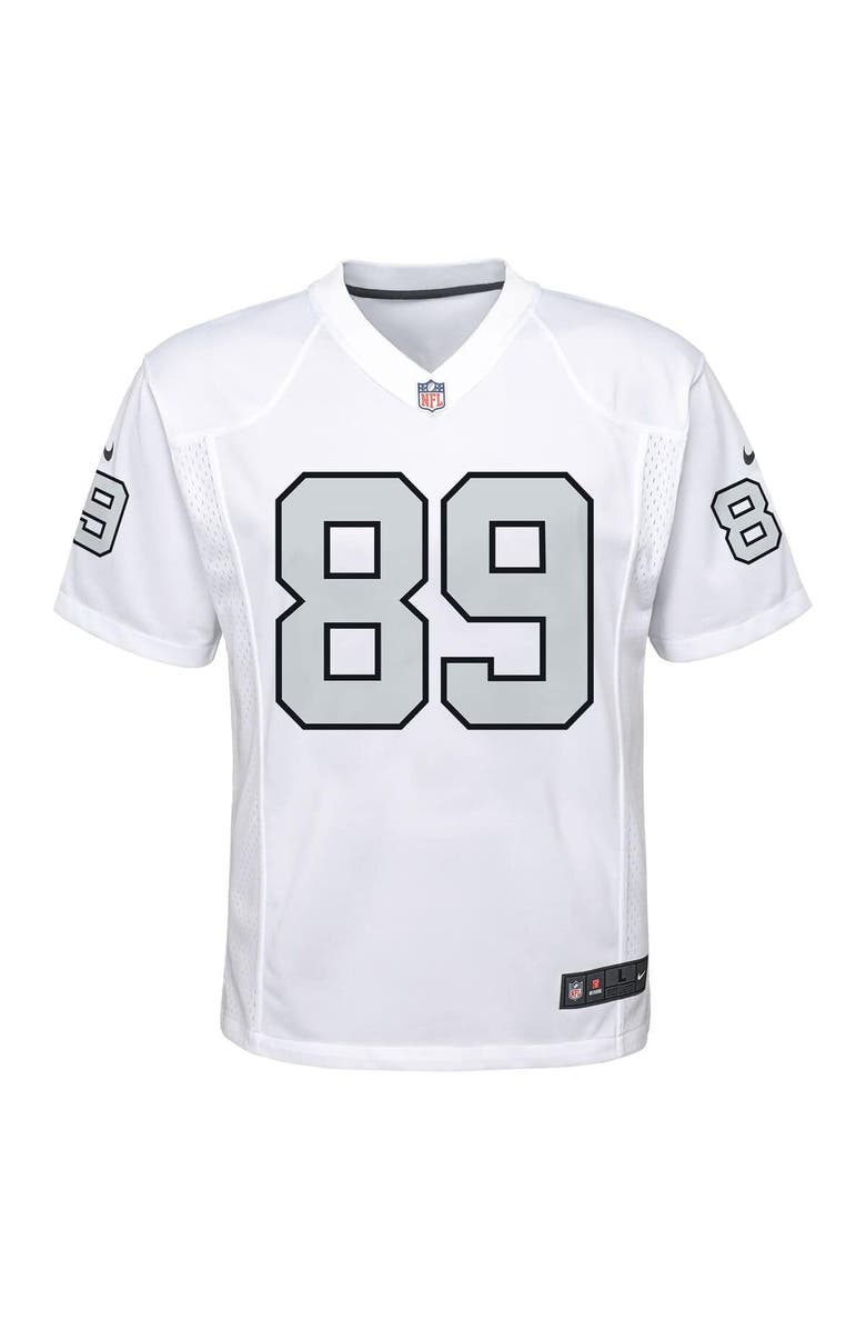 Nike Youth Nike Brock Bowers White Las Vegas Raiders Alternate Game Jersey, Alternate, color, White