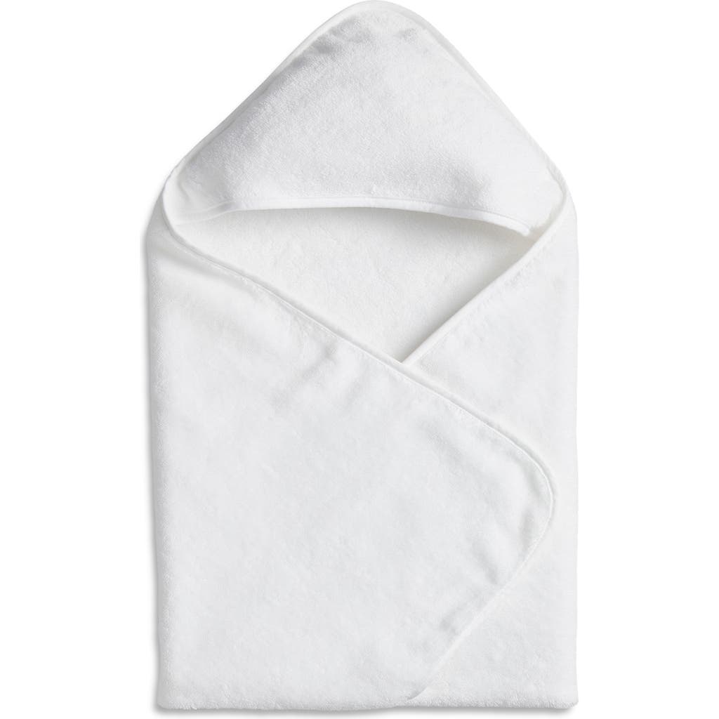 Weezie Baby Hooded Towel In White