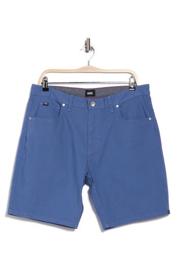Vans Roy Stretch Cotton Shorts In Bijou Blue