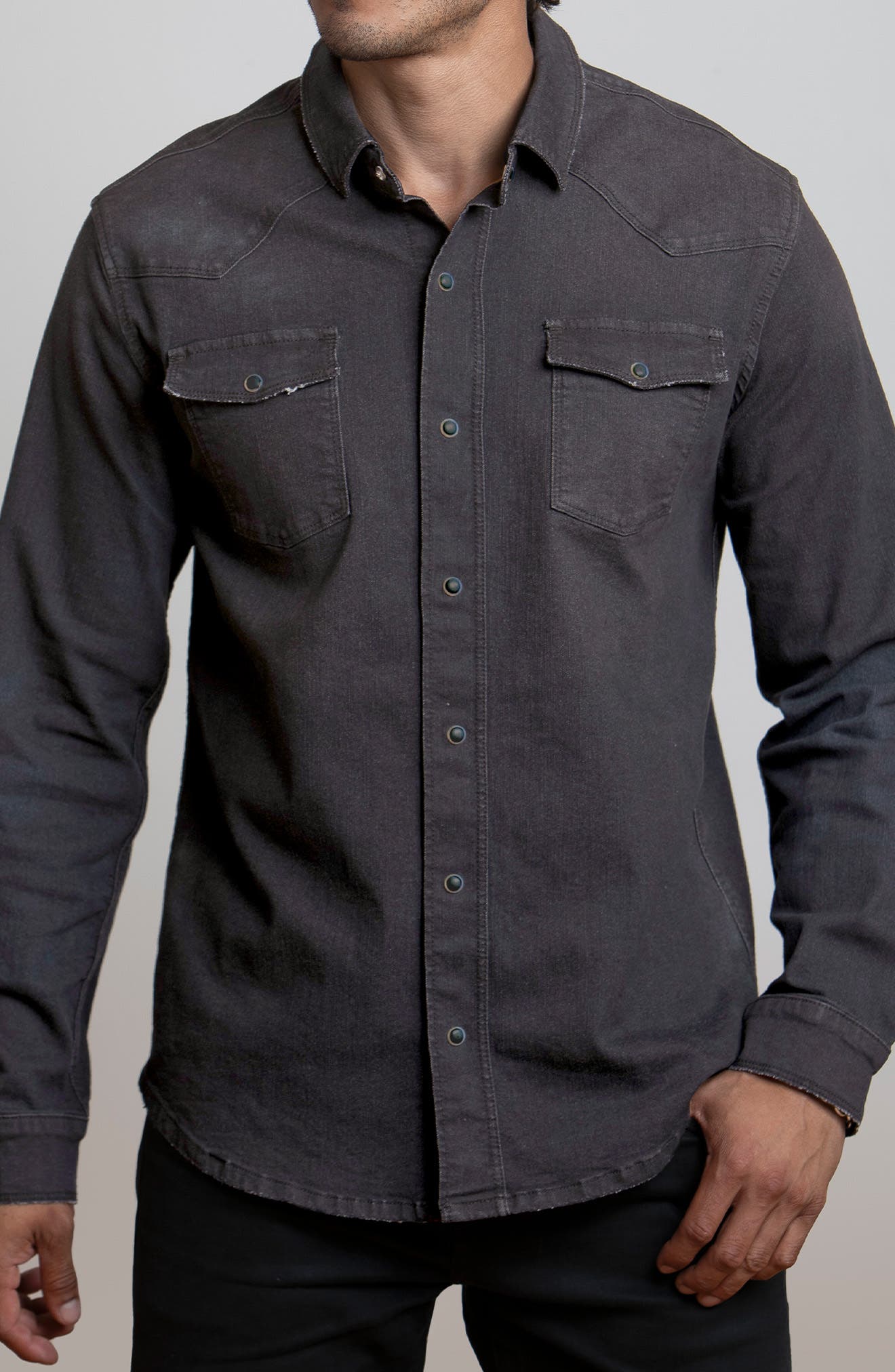 CANYON OF HEROES Big Sky Stretch Western Denim Shirt