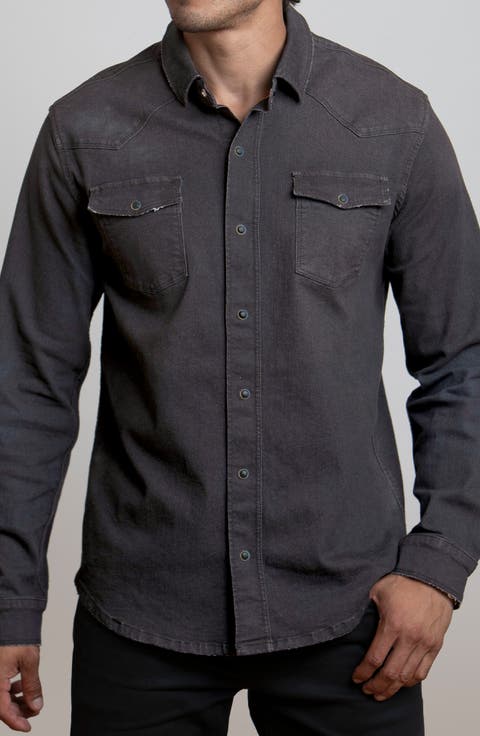 Big Sky Stretch Western Denim Shirt