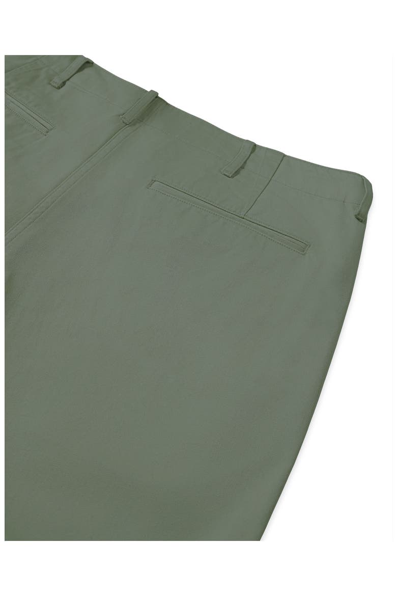 Officer Cotton Satin Chino Trousers, Alternate, color, GREEN