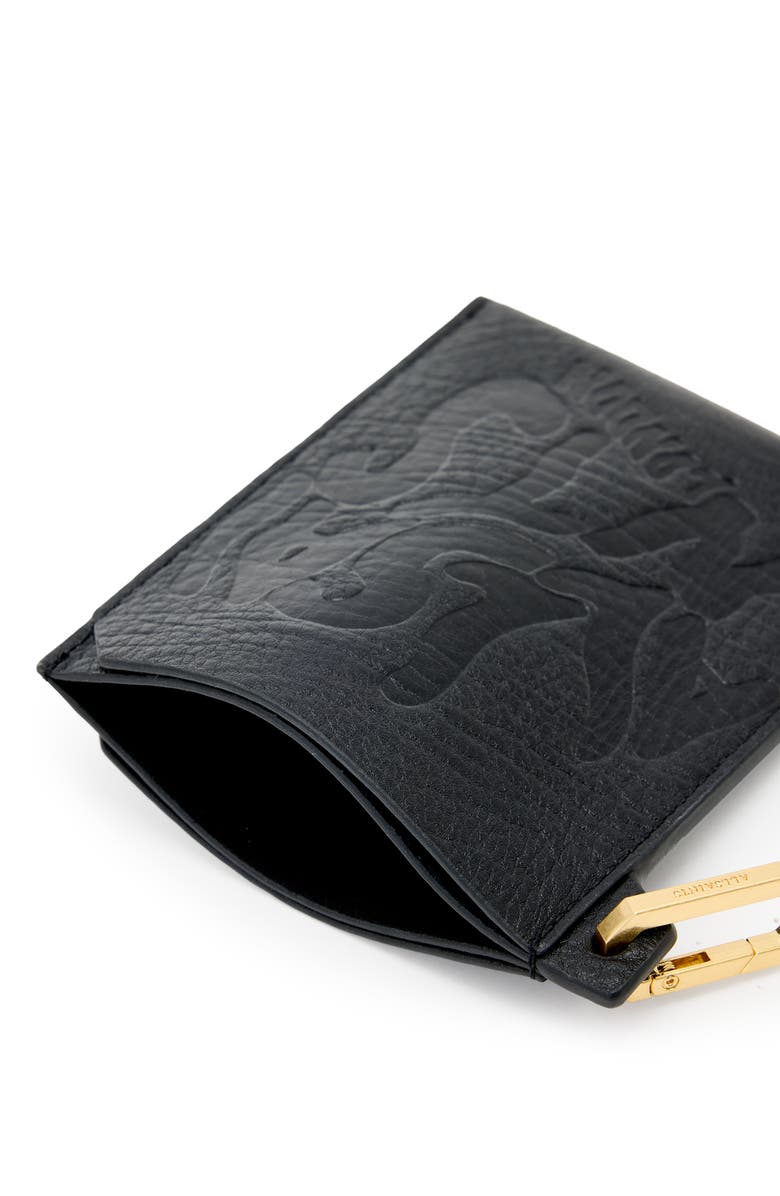AllSaints Elba Leather Passport Holder, Alternate, color, 