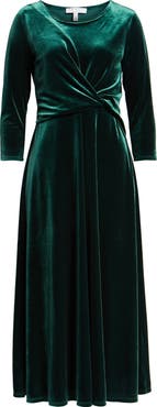Chaus Velvet Midi Dress
