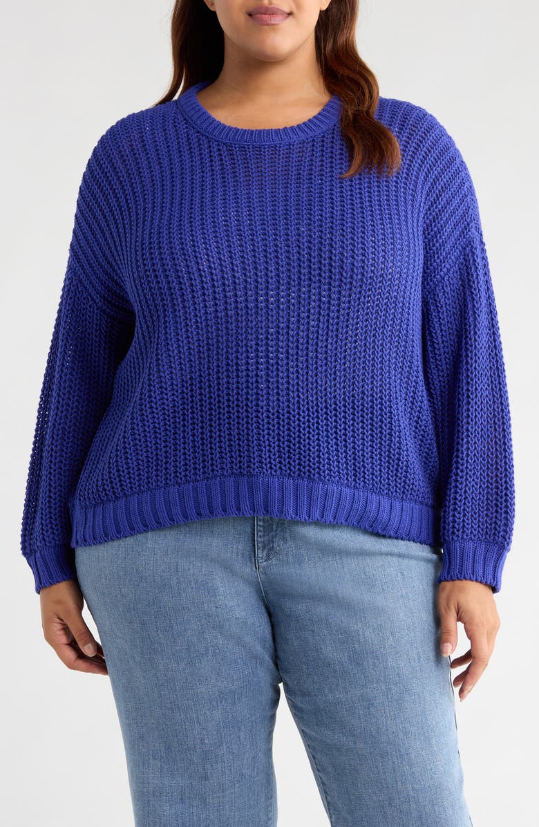 Eileen Fisher Crewneck Organic Cotton Sweater, Main, color,