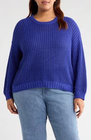 Eileen Fisher Crewneck Organic Cotton Sweater