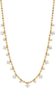 Nadri Twilight Cubic Zirconia Shaky Ball Chain Necklace