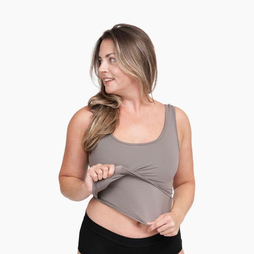 Larken X Maternity, Nursing + Hands In Brown