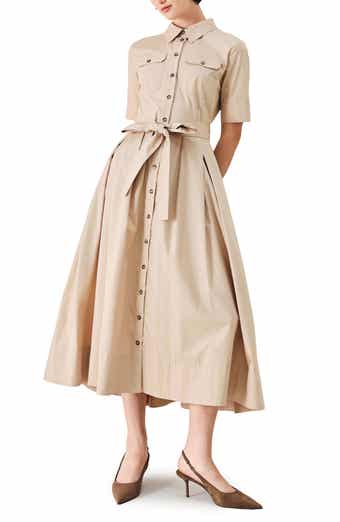 Cotton Midi Shirtdress