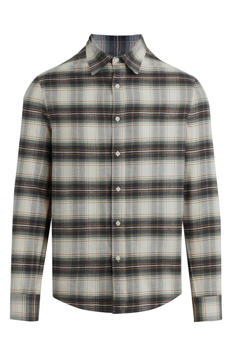 Joe's Oliver Plaid Flannel Button-Up Shirt, Alternate, color, Agave Plaid