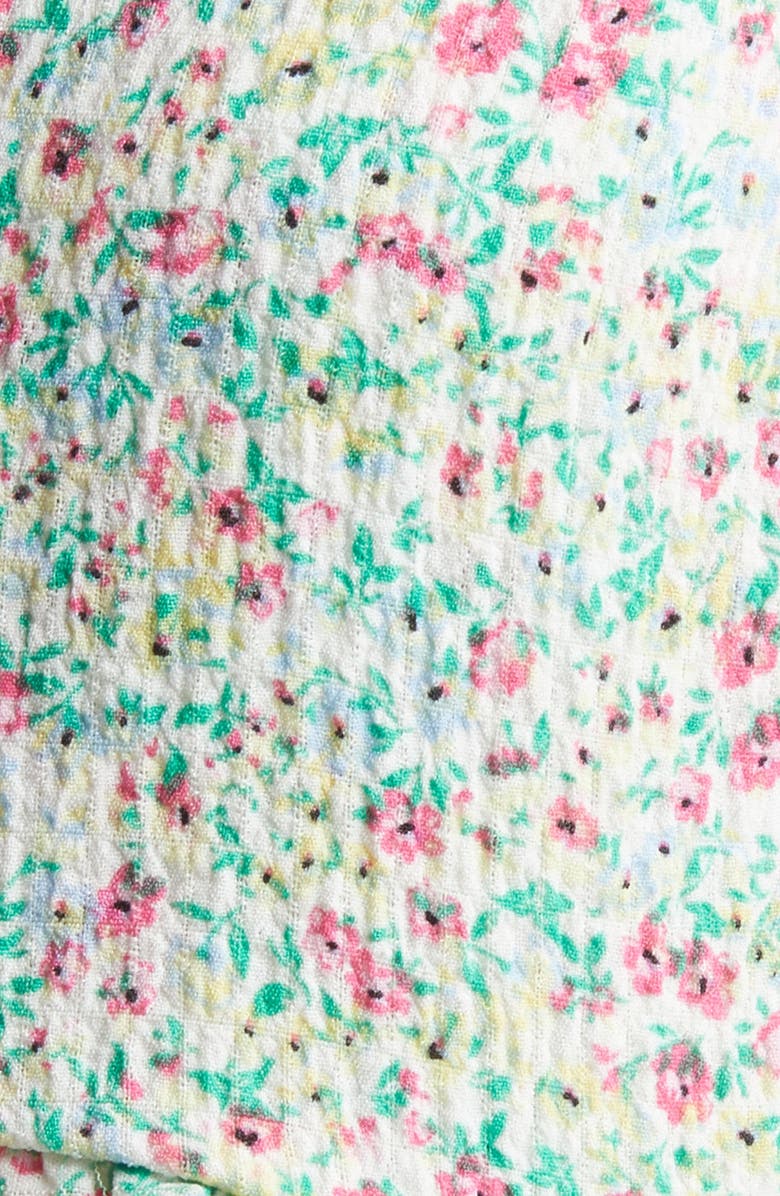 VERO MODA Talias Floral Ruffle Trim Crop Top, Alternate, color, 