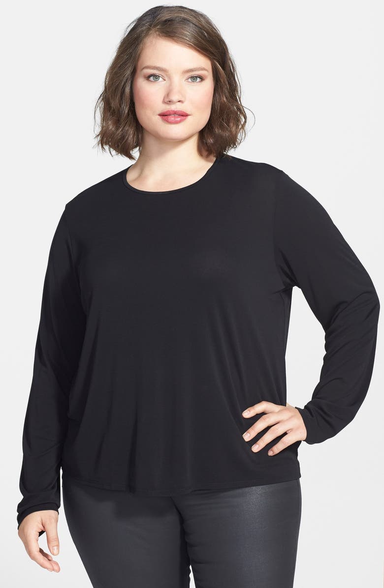Eileen Fisher Silk Tee, Main, color, 