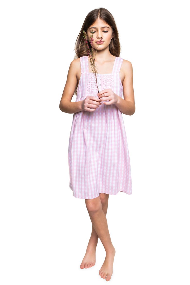 Gingham Nightgown, Main, color, PINK