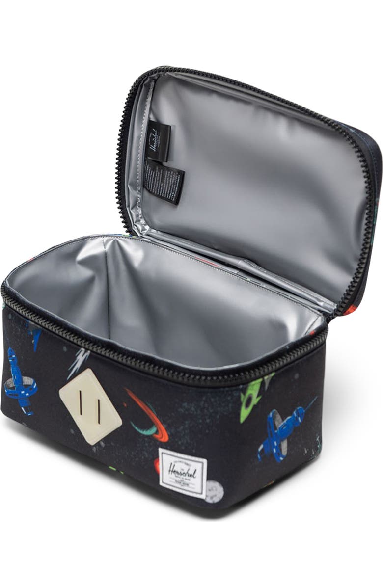 Herschel Supply Co. Kids' Heritage Lunch Bag, Alternate, color, Space Adventure Glow