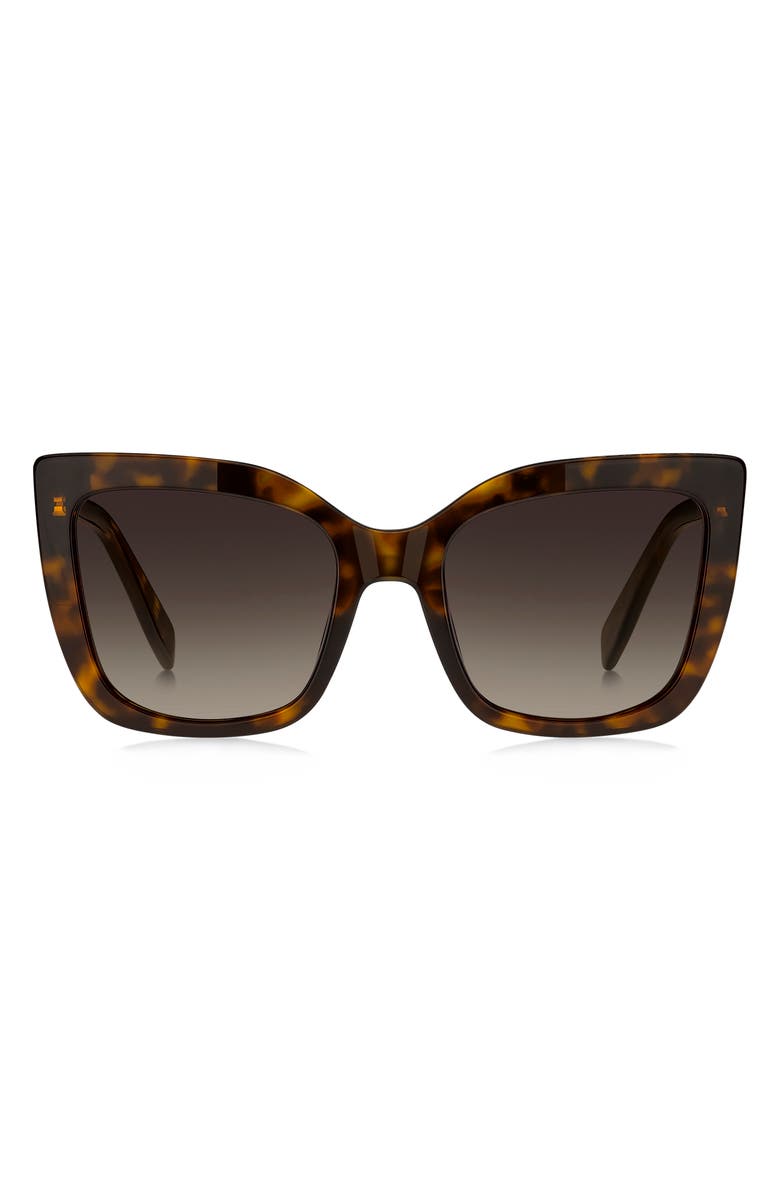 Marc Jacobs 54mm Gradient Cat Eye Sunglasses, Main, color, Havana/ Brown