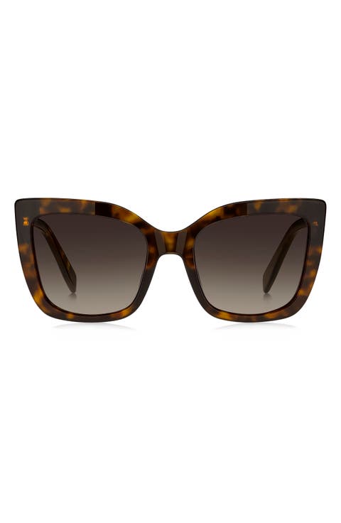 54mm Gradient Cat Eye Sunglasses