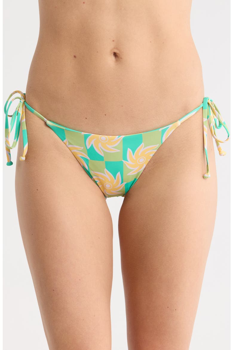 Trippin' On Sun Maya Bikini Bottoms, Main, color, AQUA MULTI