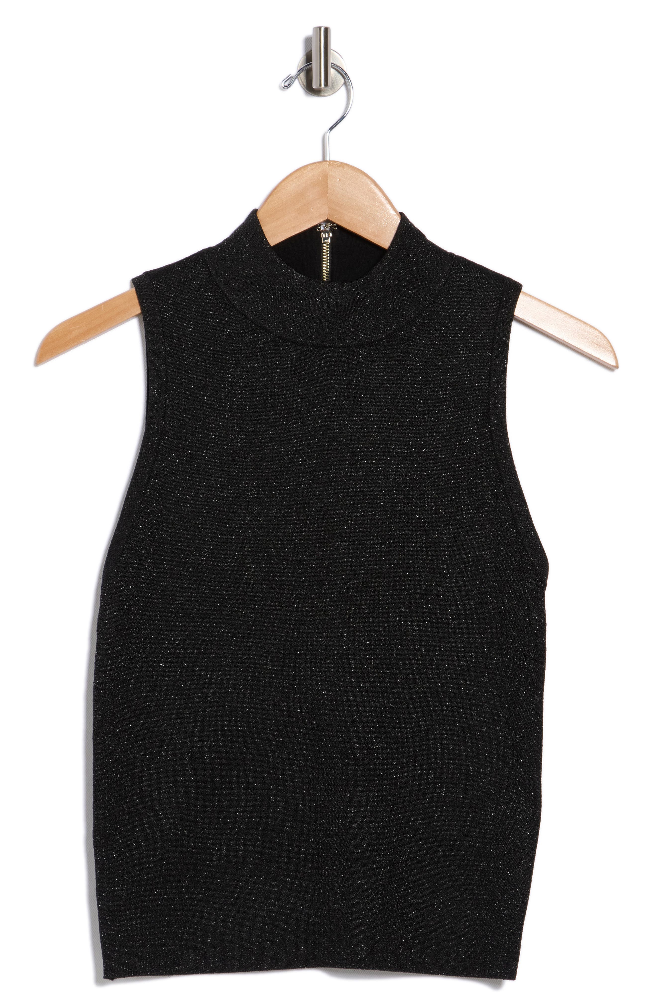 Alice + Olivia Darcey Metallic Wool Blend Sweater Tank