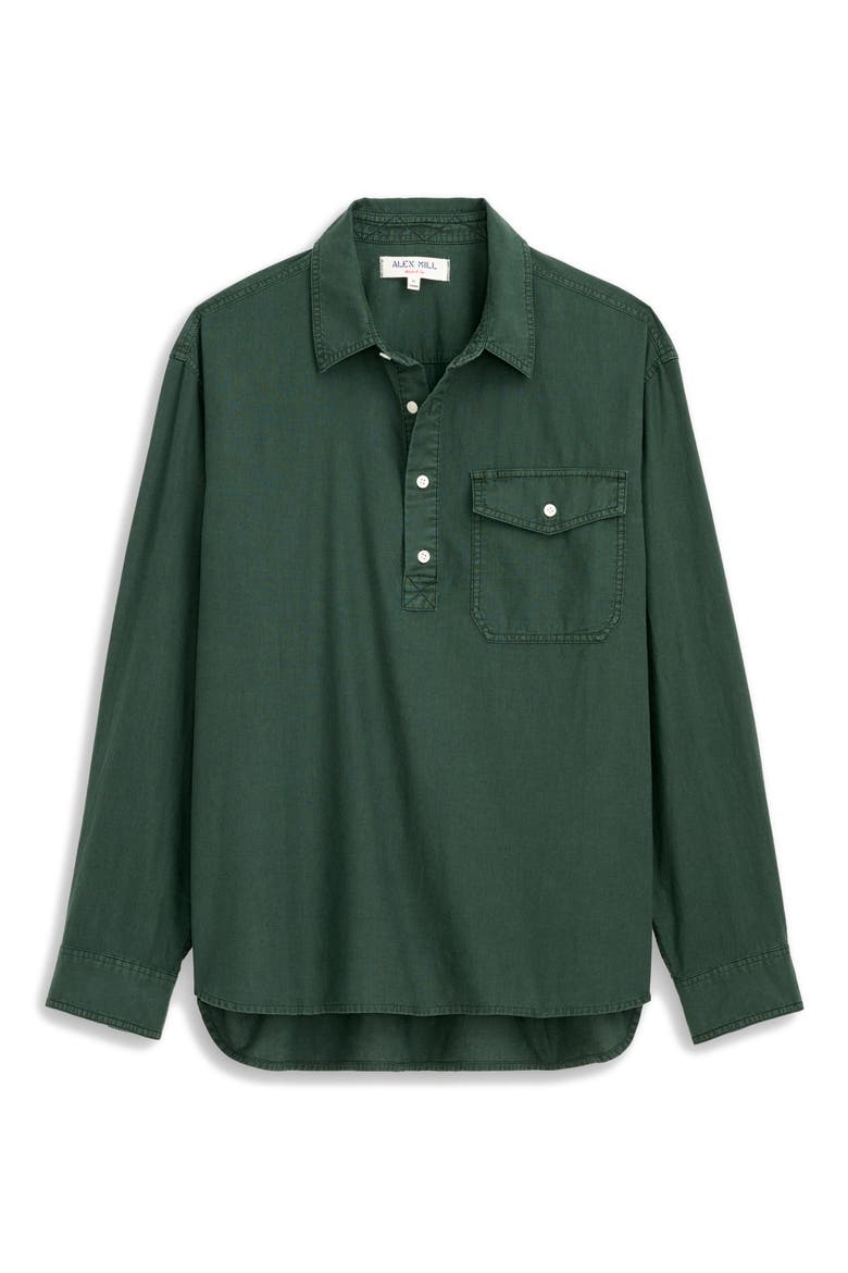 Carter Linen & Cotton Popover Shirt, Alternate, color, PINE GROVE
