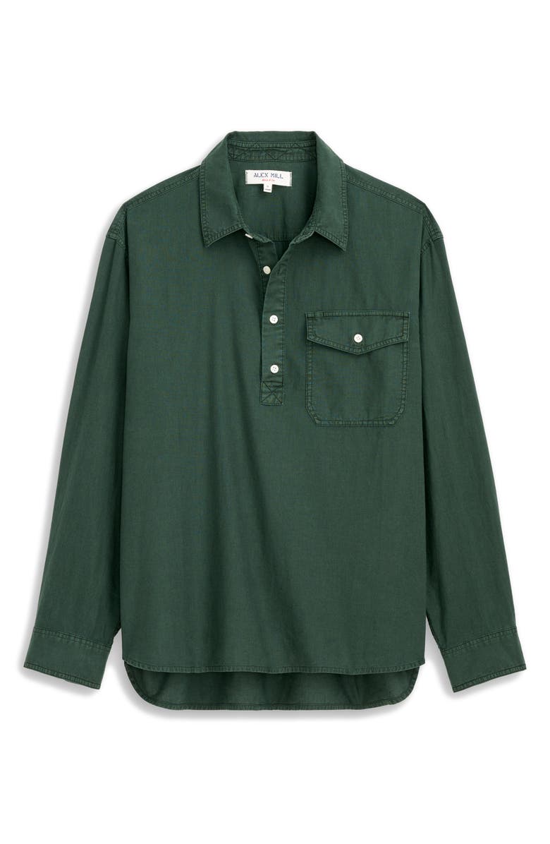 Alex Mill Carter Linen & Cotton Popover Shirt, Alternate, color, Pine Grove
