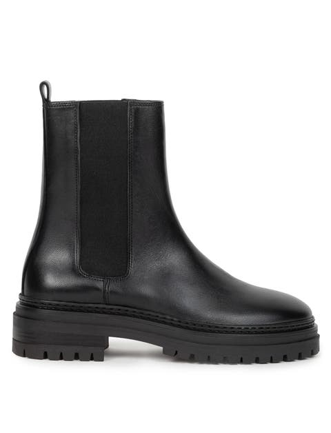Clover Flat Ankle Boots