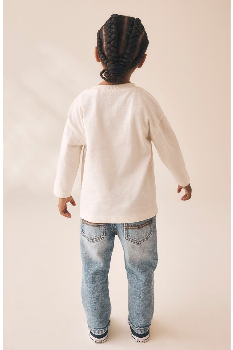 Kids' Alphabet Long Sleeve Graphic T-Shirt, Alternate, color, WHITE
