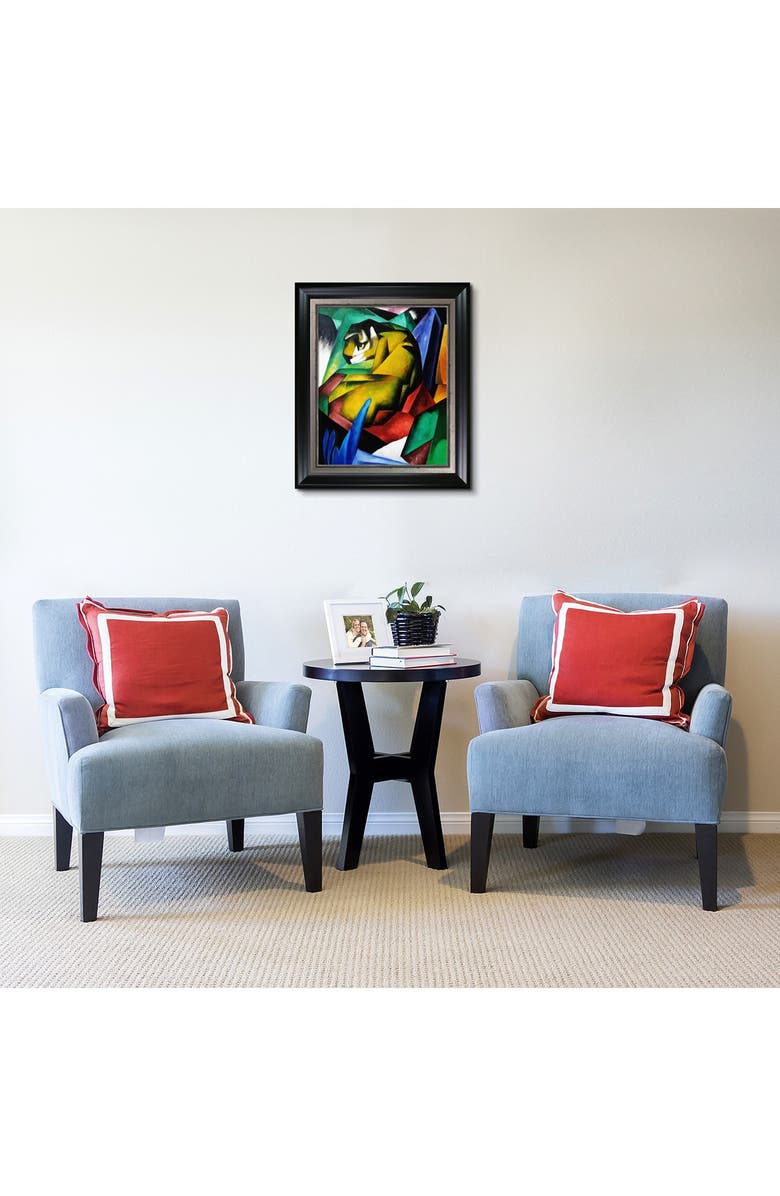 OVERSTOCK ART The Tiger - Framed Oil Reproduction of an Original Painting by Franz Marc, Alternate, color,