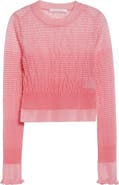 Cecilie Bahnsen CBcorali Sheer Knit Crop Top