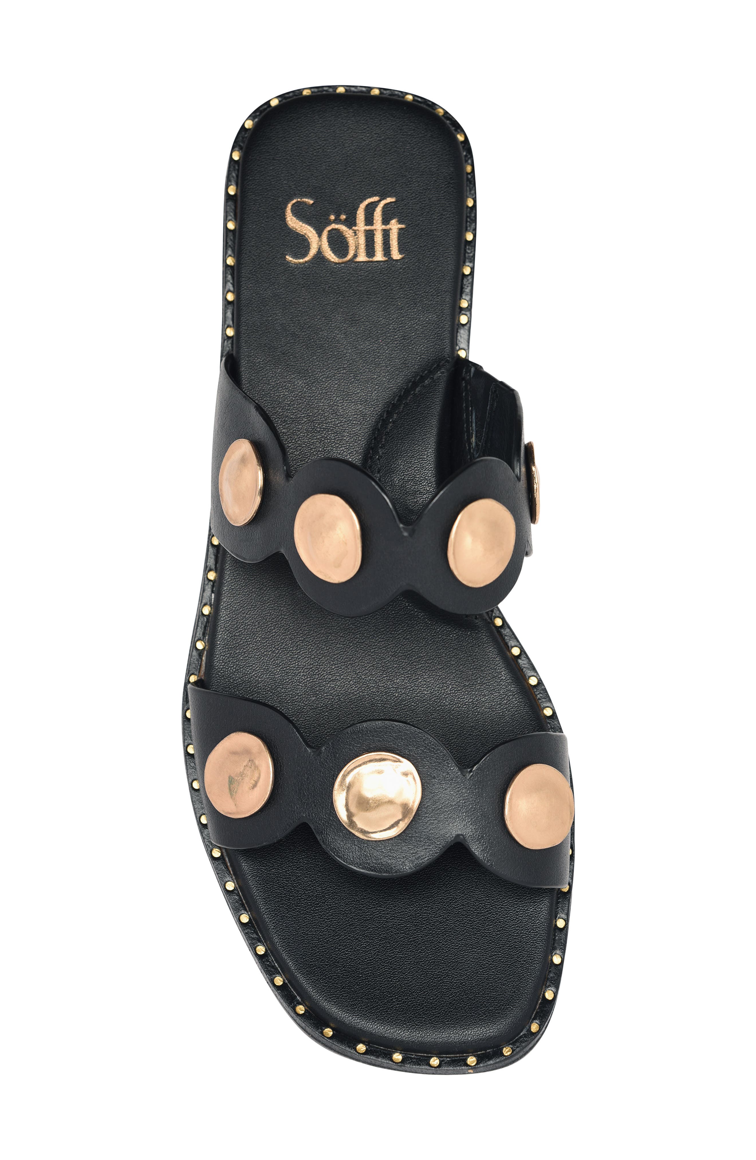 Söfft Ezra Slide Sandal, Alternate, color, Black