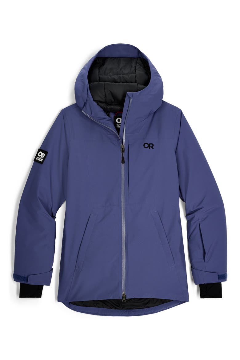 Snowcrew Waterproof Hooded Ski Jacket, Alternate, color, GALACTIC