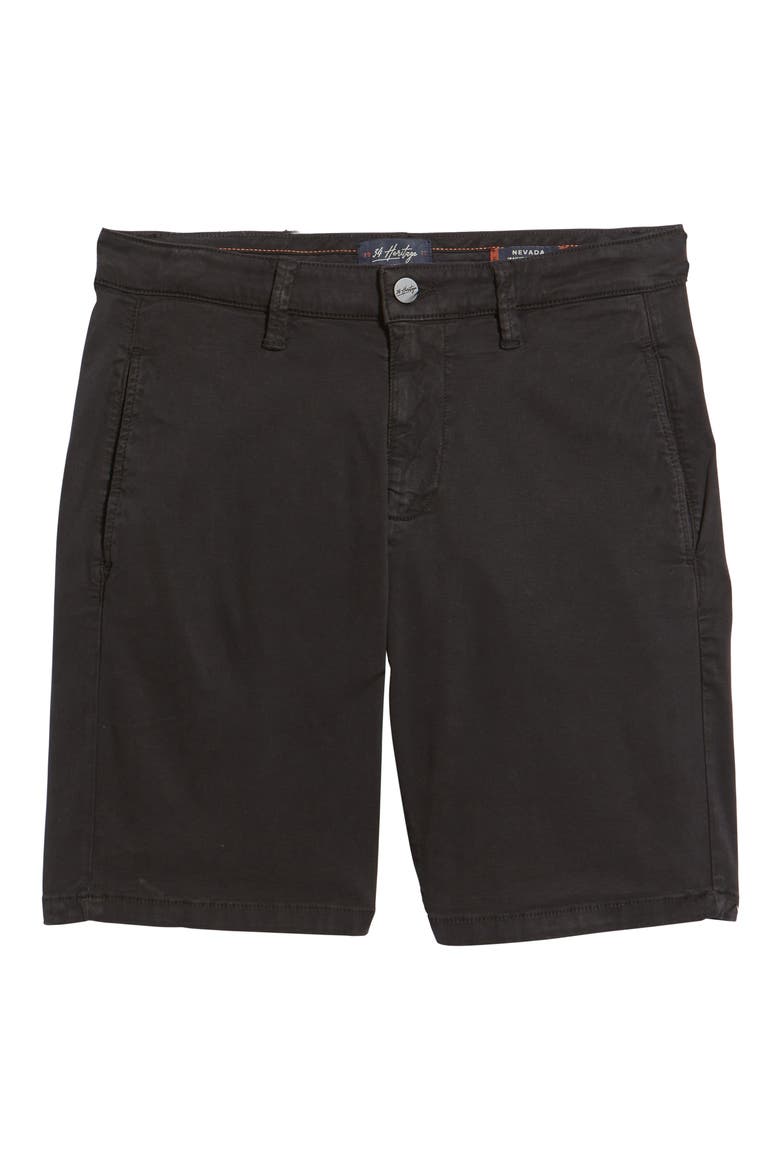 Nevada Soft Touch Stretch Flat Front Shorts, Alternate, color, BLACK SOFT TOUCH