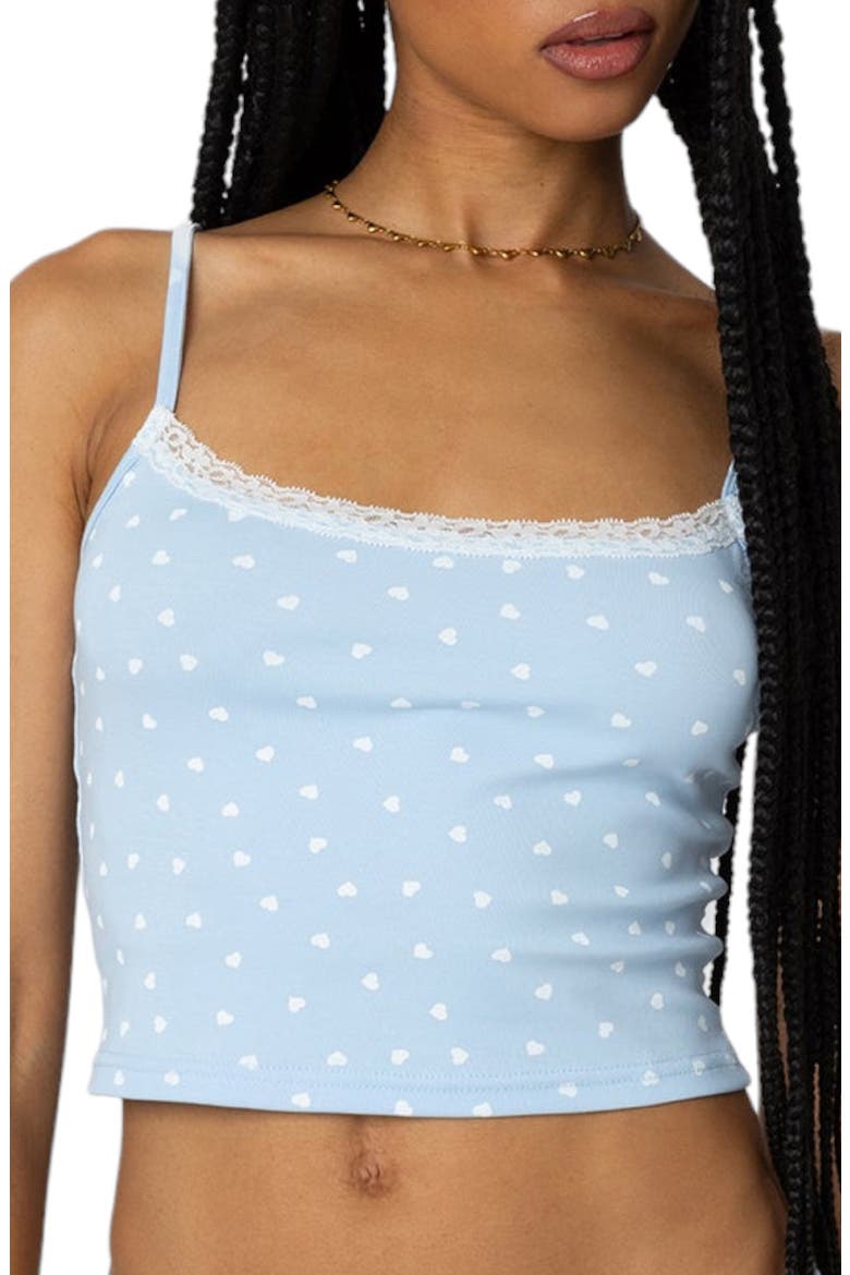 Follow Your Heart Stretch Cotton Tank Top, Main, color, LIGHT-BLUE