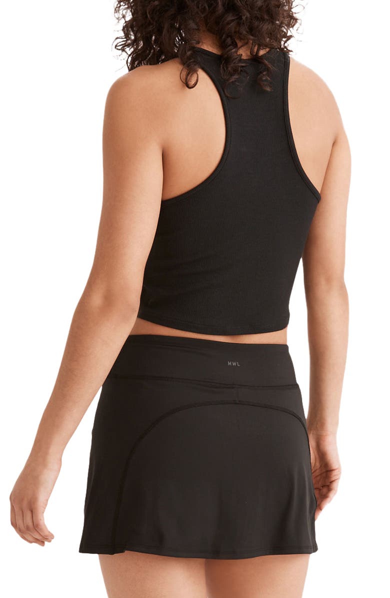 Madewell MWL Rib Split Neck Crop Tank, Alternate, color, 