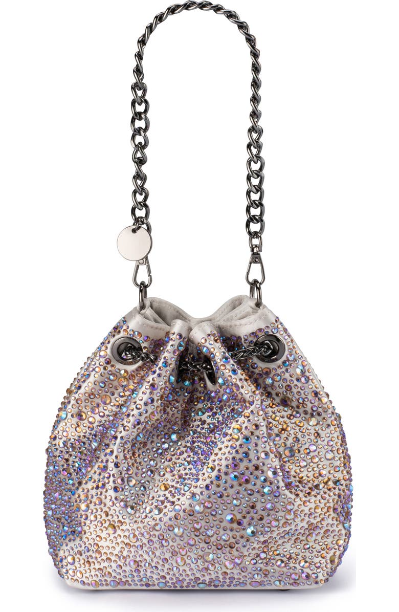 Olga Berg Mika Crystal Drawstring Top Handle Bag, Alternate, color, Pastel