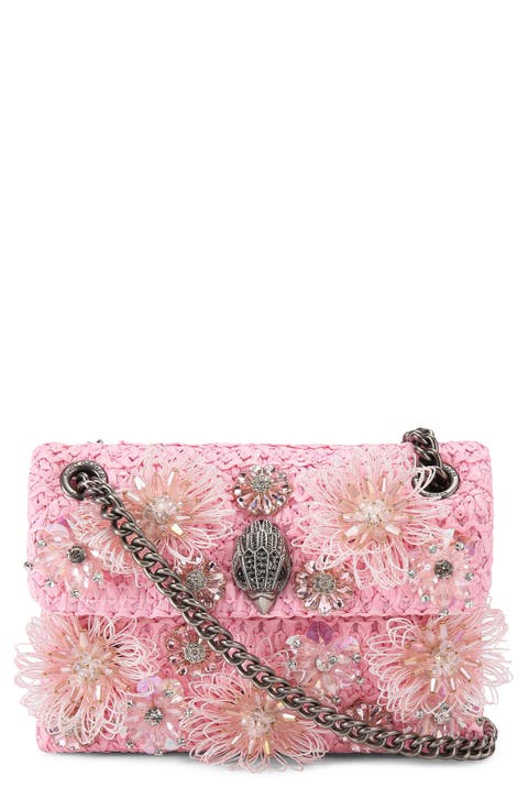 Mini Kensington Raffia Convertible Shoulder Bag