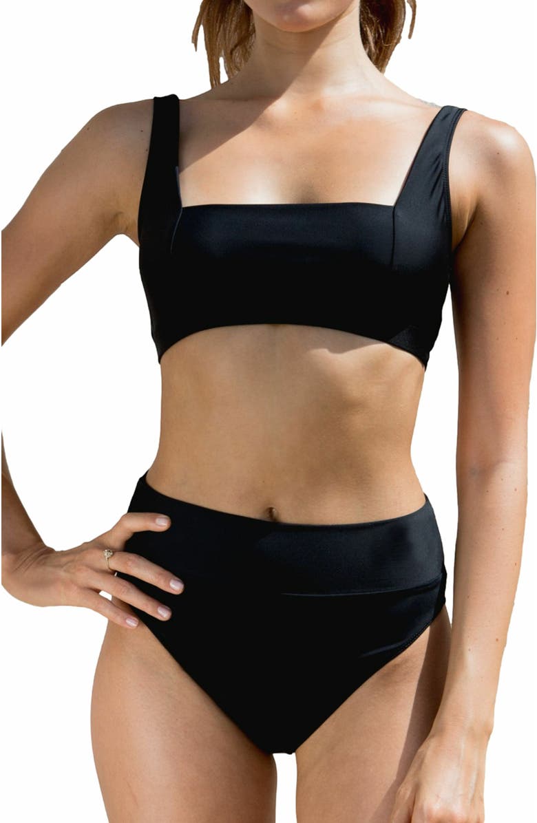 Biliblond Bikini Top Ronch, Alternate, color, Black