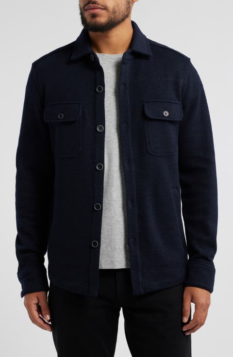 Mezner Wool & Cotton Knit Overshirt